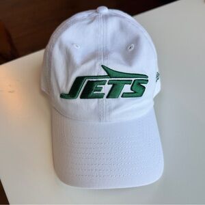 New York Jets Core Classic White 9TWENTY Adjustable Baseball Cap